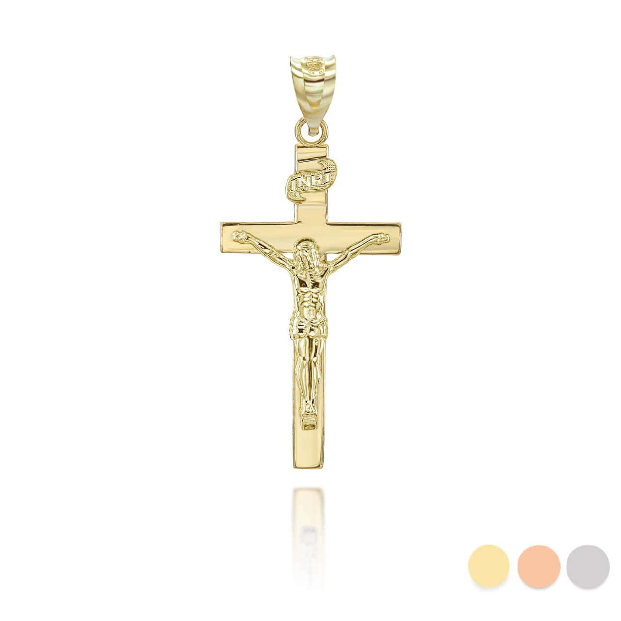 18k Italian Gold Crucifix 2024 | favors.com